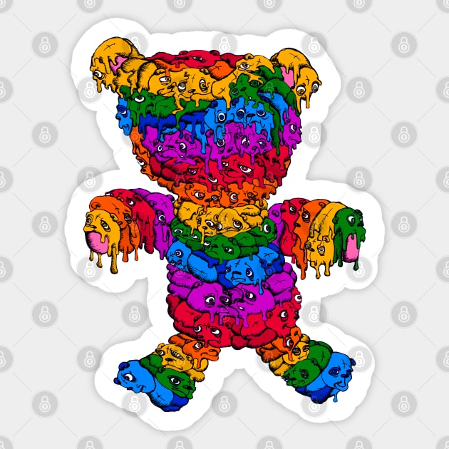 Bear Crump Rainbow Pride Bear 3 Sticker by Bear Crump